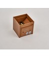 6W Dimbare CUBIC PRO wandlamp - IP65, Corten, doorlusbaar, verstelbaar, vierkant, up/down, binnen/buiten, incl. lichtbron