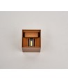 6W Dimbare CUBIC PRO wandlamp - IP65, Corten, doorlusbaar, verstelbaar, vierkant, up/down, binnen/buiten, incl. lichtbron
