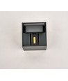 6W Dimbare CUBIC PRO wandlamp - IP65, antraciet, verstelbaar, up/down, binnen/buiten, incl. lichtbron