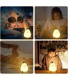 MOCHI Peer Nachtlampje voor Kinderen - Siliconen, kleurwissel + warm wit