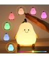 MOCHI Peer Nachtlampje voor Kinderen - Siliconen, RGB + Warm Wit