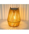 Solar Rattan Lantaarn – Boho tuinlamp met automatische aan/uit functie, IP44