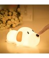 MOCHI puppy nachtlampje - Siliconen, 2-in-1, warm wit/neutraal wit, touch dimbaar