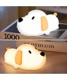 MOCHI puppy nachtlampje - Siliconen, 2-in-1, warm wit/neutraal wit, touch dimbaar