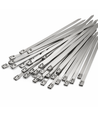 100x RVS Kabelbinders / Tie-wraps - 4,6 x 200 mm, Staal, 100 st.