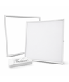 60x60 Troldtekt paneel + frame met veren - Hoogte: 12,5mm, complete set met dimbare driver, 36W