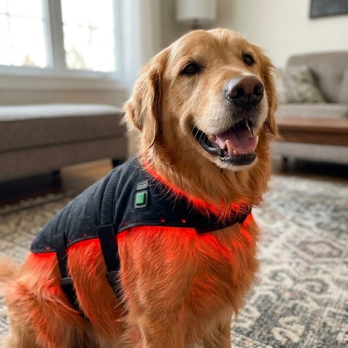 Lichttherapie deken voor honden - Infrarood, incl. powerbank, Groot model 80 x 40 cm