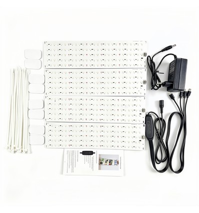 4 st. groeilampen 35W - Incl. timer, volspectrum, zonder ventilator, dimbaar, IP20