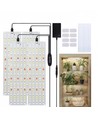 4 st. groeilampen 35W - Incl. timer, volspectrum, zonder ventilator, dimbaar, IP20