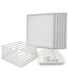 6 st. Troldtekt paneel + frame - UGR19, 60x60, dimbare driver