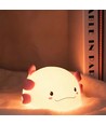 MOCHI Axolotl nachtlamp - Siliconen, kleurwissel + warm wit, touch dimbaar, IP20 binnen