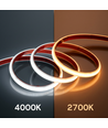 1m Badkamer LED strip waterdicht IP68 - 24V DC, 12W/m, COB LED