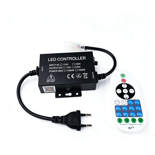 230V WiFi Smart Home dimmer buiten - Incl. eindkap, voor 230V (Slim COB), IP54, geheugenfunctie, max. 50 m