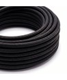 5m textielsnoer 2x0,75 mm² - 230V, zwart