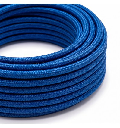 5m textielsnoer 2x0,75 mm² - 230V, blauw