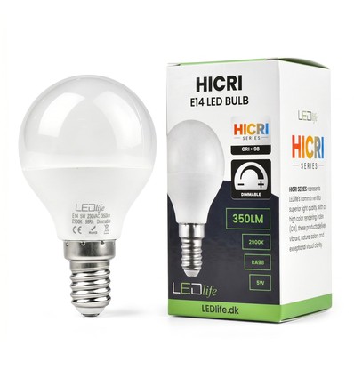 E14 5W dimbaar HiCri lampje - RA98