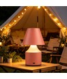 Oplaadbare LED tafellamp - Roze, touch dimbaar, 3-in-1, IP20 binnen