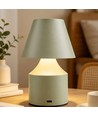 Oplaadbare LED tafellamp - Groen, touch dimbaar, 3-in-1, IP20 binnen
