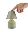 Oplaadbare LED tafellamp - Groen, touch dimbaar, 3-in-1, IP20 binnen