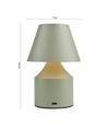 Oplaadbare LED tafellamp - Groen, touch dimbaar, 3-in-1, IP20 binnen