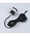 Sauna downlight zwart - 24V DC, RA93, 1,1W, 3m kabel, Gat: Ø3 cm, Afm: Ø3,5 cm
