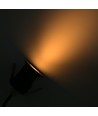 Sauna downlight zwart - 24V DC, RA93, 1,1W, 3m kabel, Gat: Ø3 cm, Afm: Ø3,5 cm