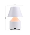 Oplaadbare LED tafellamp - Wit, touch dimbaar, 3-in-1, IP20 binnen