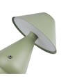 Oplaadbare LED tafellamp - Groen, Ø16cm, 21,5cm hoog, touch dimbaar, 3-in-1, IP20 binnen