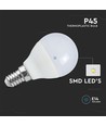 E14 6,5W LED Kogellamp - P45, 6500K, Koud Wit, Kunststof