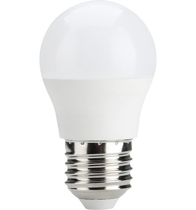 E27 5W dimbare LED kogellamp - G45, 470lm, opaal glas, 2700K