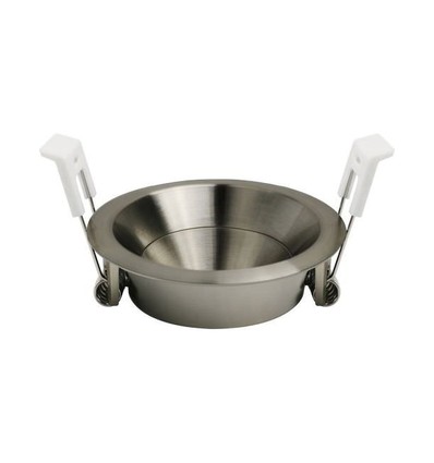 Deep-Deco inbouwspot - Verstelbaar, mat chroom, aluminium