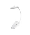 Witte oplaadbare LED-leeslamp - Draagbaar, flexibele arm