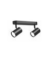 GU10 wand/plafondspot dubbel - Voor 2x GU10 lampen, wit, zonder lichtbron