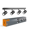 GU10 plafond/wandlamp voor 4 lampen - Wit, zonder lichtbron