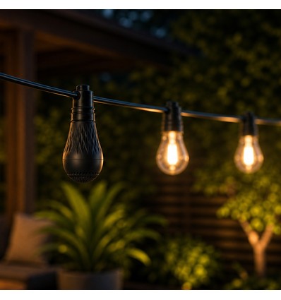 Garland Bluetooth Speaker - Zwart, 230V, accessoire voor lichtsnoeren