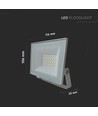 20W LED-breedstraler - IP65, witte behuizing, 6500K, voor buiten