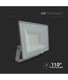 20W LED-breedstraler - IP65, witte behuizing, 6500K, voor buiten