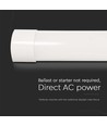 120cm 40W compleet LED-armatuur - 6 jaar garantie, 120lm/W