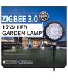 Outlet: Zigbee Pro LED Tuinspot 25W RGB+CCT, 2100LM, IP65, 230V - Zwart