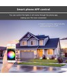 Outlet: Zigbee Pro LED Tuinspot 25W RGB+CCT, 2100LM, IP65, 230V - Zwart