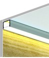 1m aluminiumprofiel SMART10 AC2/Z - Zwart geanodiseerd, opbouw, LED-profiel
