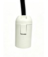 E14 Lamphouder & plafondkap, Designer - Zwart, 2m snoer