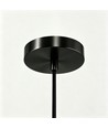 E14 Lamphouder & plafondkap, Designer - Zwart, 2m snoer