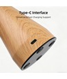 Oplaadbare LED-tafellamp - Hout, touch dimbaar, 3-in-1, IP20 binnen