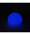 Oplaadbare RGB LED tafellamp Ø13cm - Wit, incl. afstandsbediening, IP54 buiten