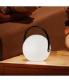 Oplaadbare RGB LED tafellamp Ø13cm - Wit, incl. afstandsbediening, IP54 buiten