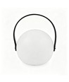 Oplaadbare RGB LED tafellamp Ø13cm - Wit, incl. afstandsbediening, IP54 buiten