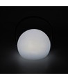 Oplaadbare RGB LED tafellamp Ø13cm - Wit, incl. afstandsbediening, IP54 buiten