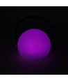 Oplaadbare RGB LED tafellamp Ø13cm - Wit, incl. afstandsbediening, IP54 buiten