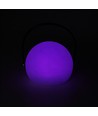 Oplaadbare RGB LED tafellamp Ø13cm - Wit, incl. afstandsbediening, IP54 buiten